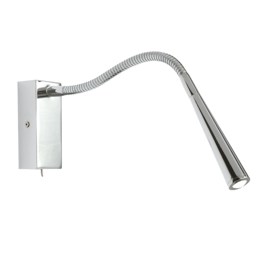 Saxby Madison LED Flexible Wall Light 1W Internal Wall Lights Screwfix.com